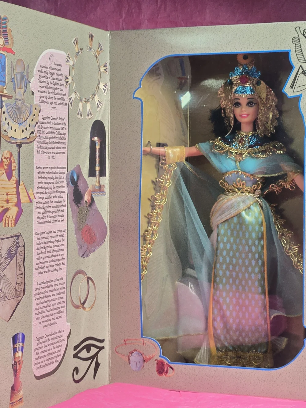 MIB Vintage 1993 Barbie Egyptian Queen Great Eras Doll Mattel#11397